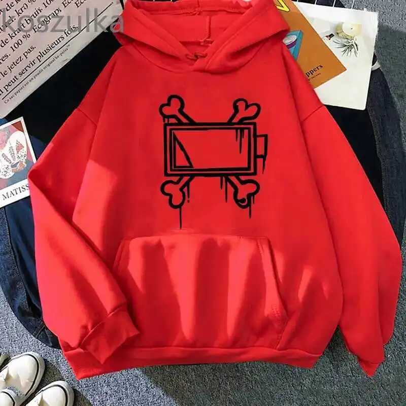 New mens and womens autumn and winter wool hoodies murder drone printing foreign trade casual sports hoodies trend mens Y2K W250408