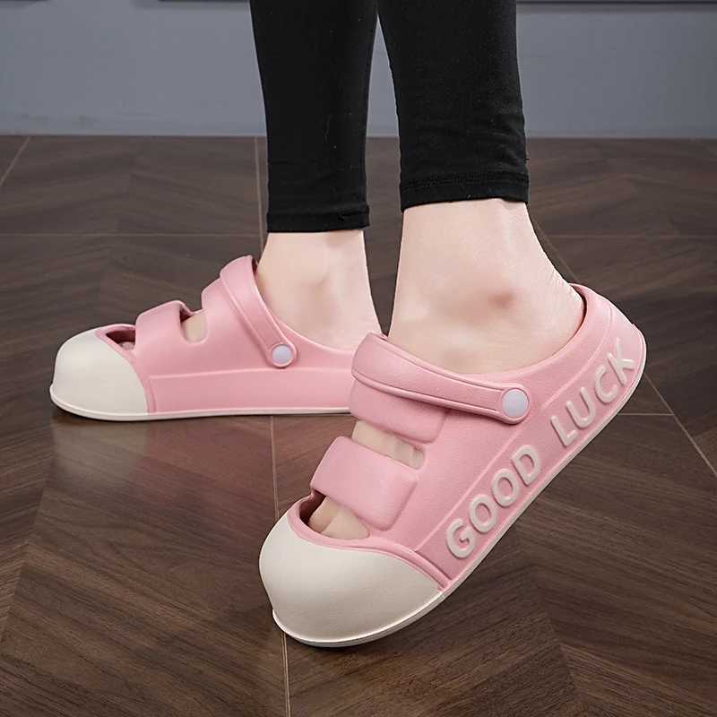 Summer womens slippers EVA platform outdoor beach sandals garden shoes mixed color comfortable indoor womens shoesXJ250407