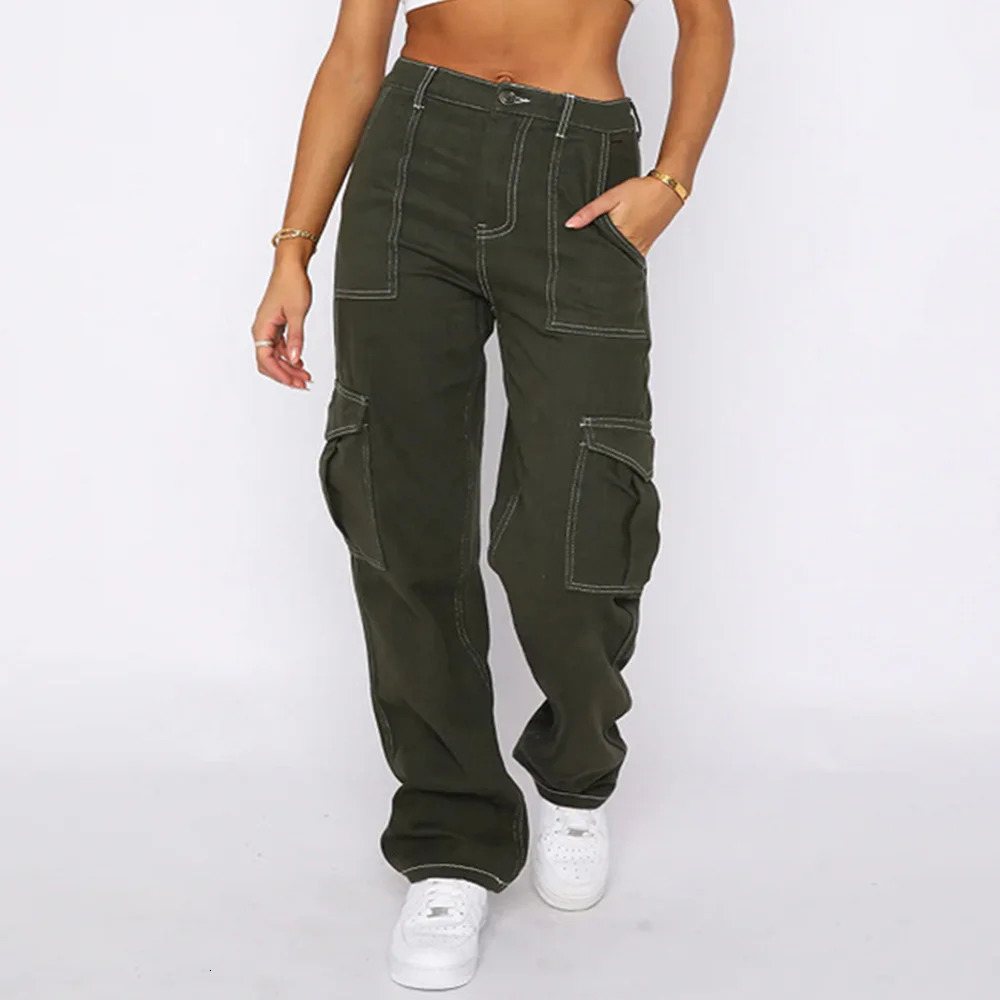 Mia Muse Pants are all season simple monochrome solid color high waisted fulllength regular straight pants suitable for women 250407