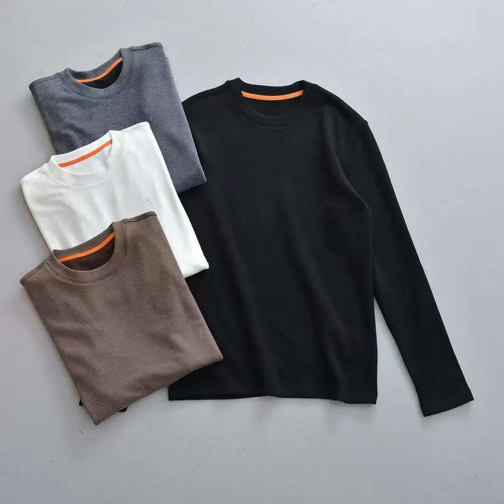 Mens polo sweatshirt shirt T shirt hoodie New Designer Mens Long Sleeve T Shirt Solid Color Minimalist Style with H Emblem Embroidery Patchwork and Print