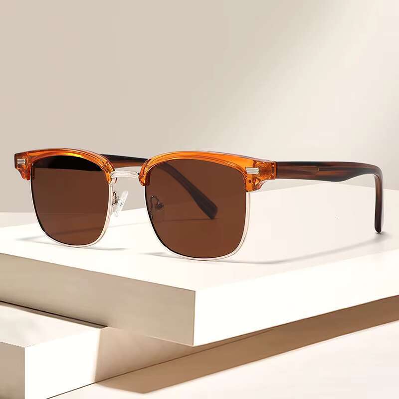 Comfortable New Design Tr90 Rice Nail Acetate Temple Men Women Shades Retro Sunglasses
