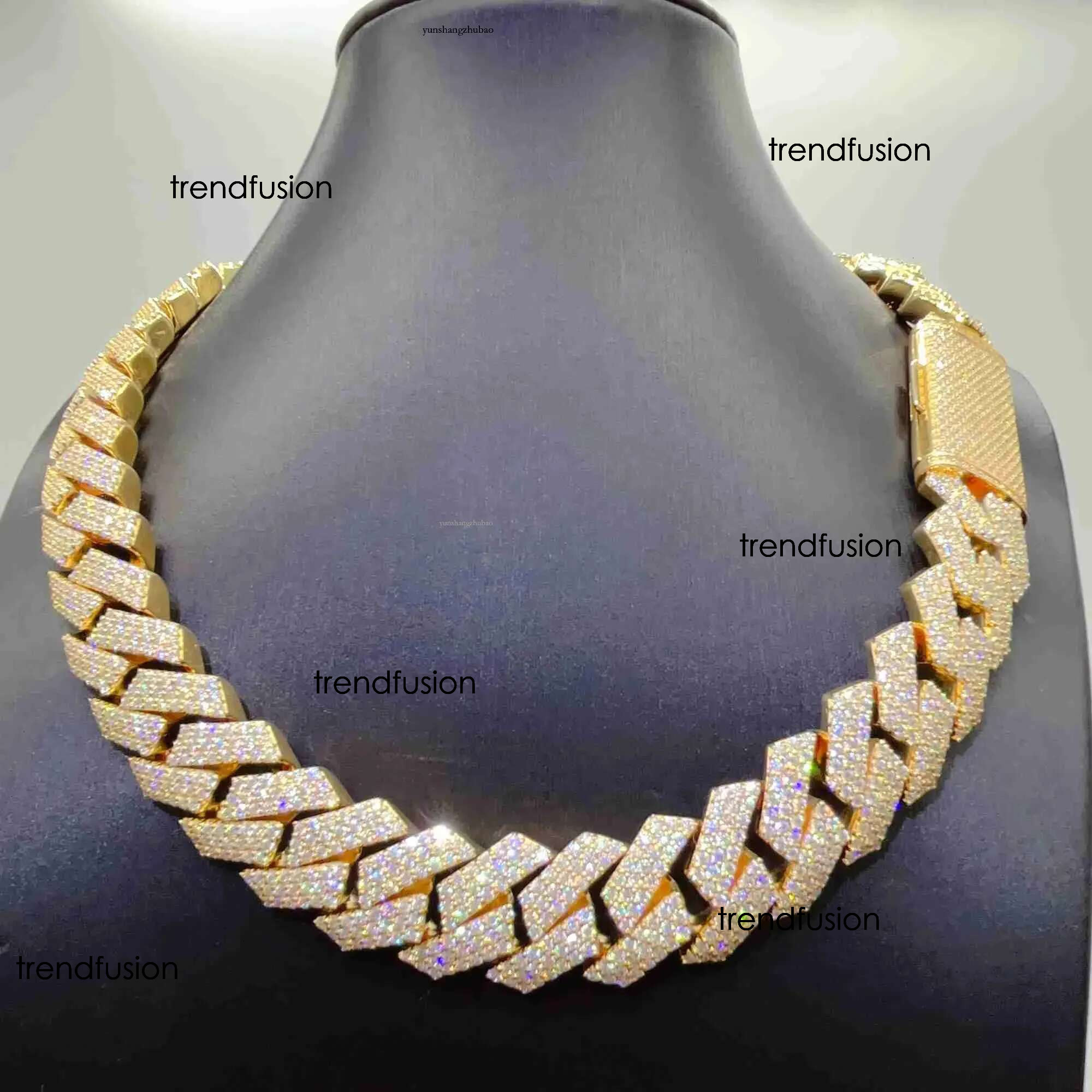 moissanite necklace designer jewelry cuban k chain Iced Out Pass Dia Tester fashion Sterg Sier Necklace Vvs Moissanite chains for men necklaces