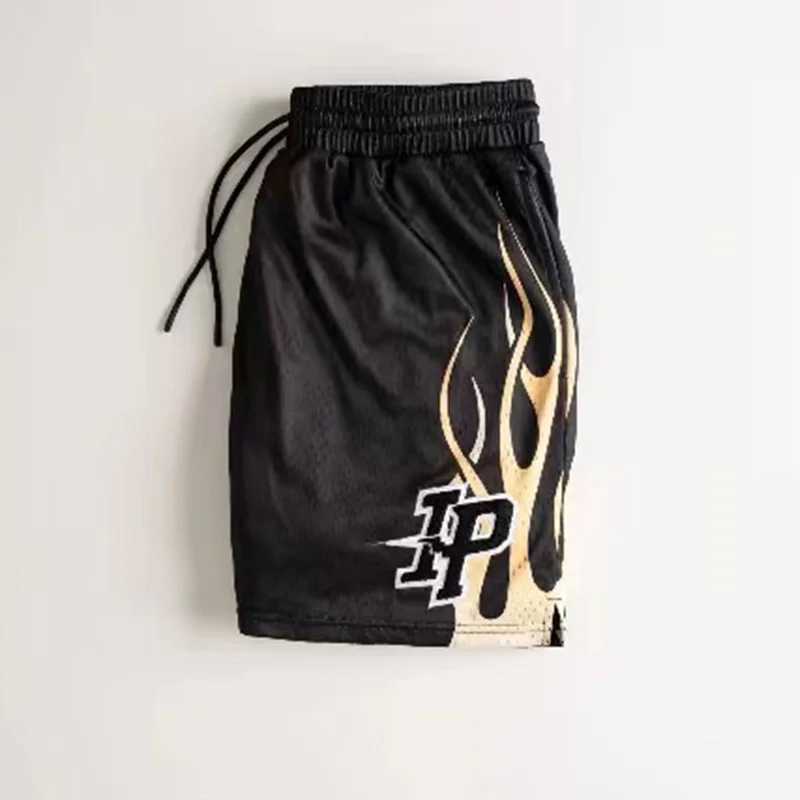 2025 New American Casual Shorts Mens Fitness Sports Basketball Running Quick Drying Summer Mesh Breathable Training Season ShortsXJ250407