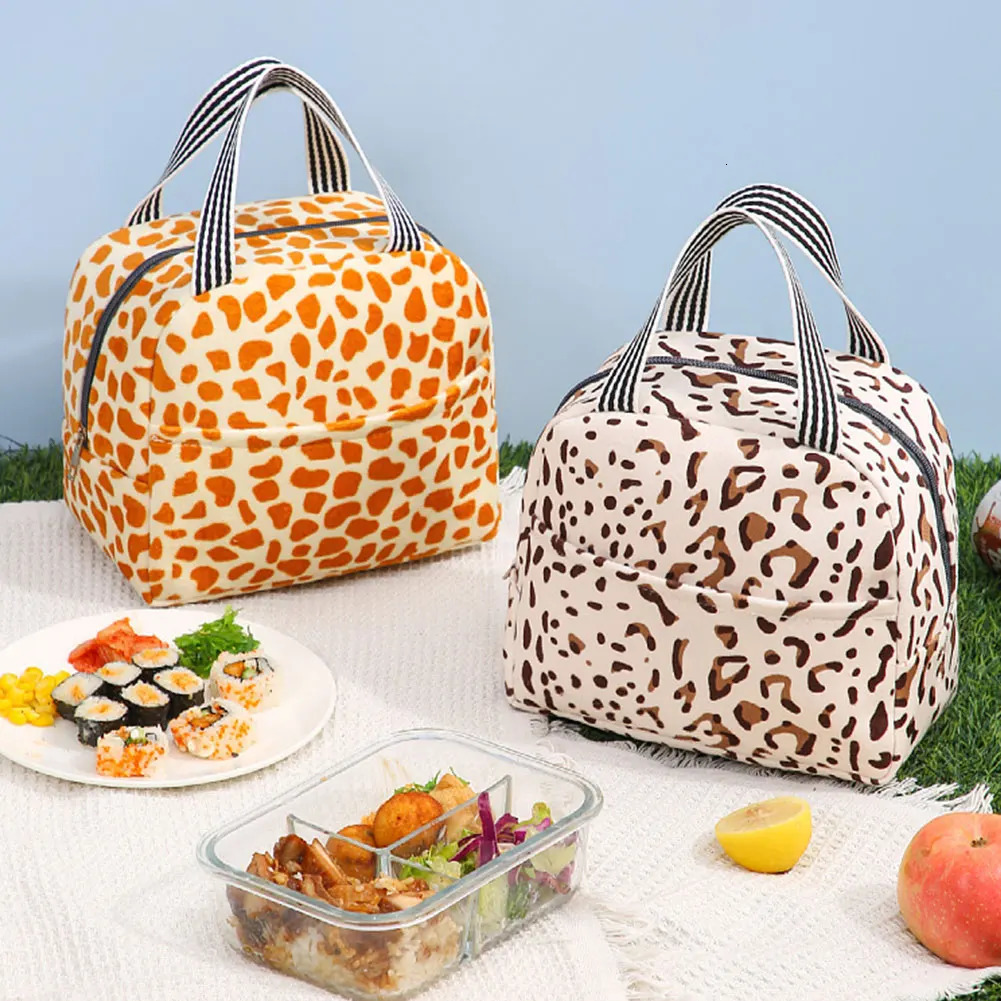 Insulated Lunch Bag Leak-Proof Thermal Lunch Box Bag Office Student Bento Storage Insulation Bags Cooler Lunch Bag for Kids 250408