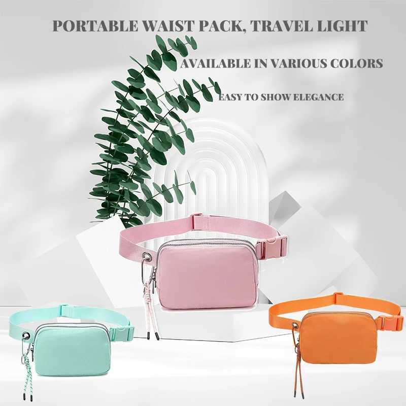 Womens waist bag casual outdoor sports shoulder bag versatile trend phone bag waterproof lightweight shoulder bag Z250407