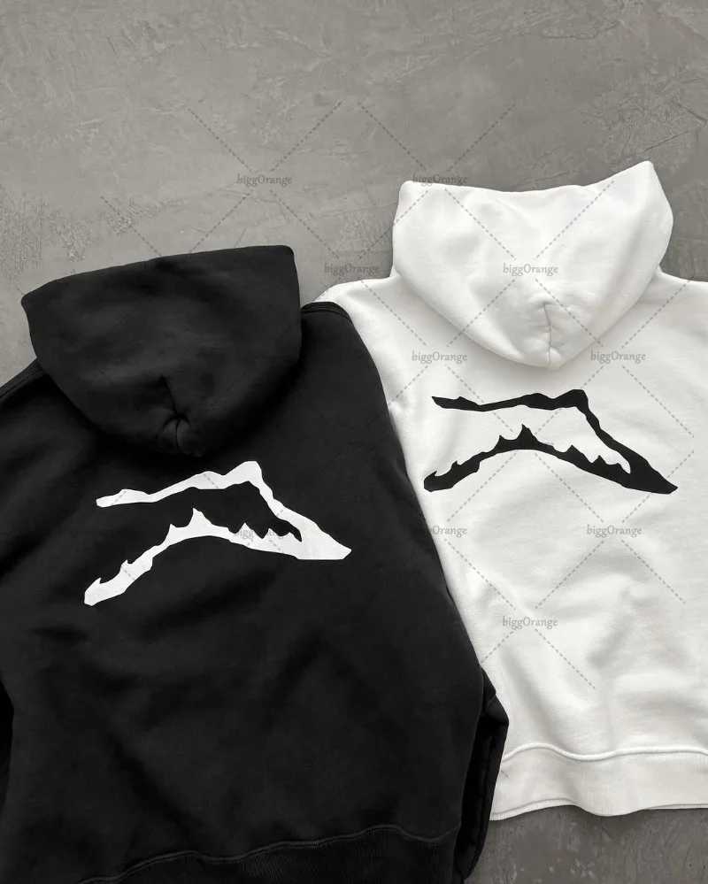 Y2K Punk Gothic Mens Hoodie Fashionable Loose Casual Printed Jumper Harajuku Trendy Brand Street Clothing Retro Couple Oversized Sweater W250408