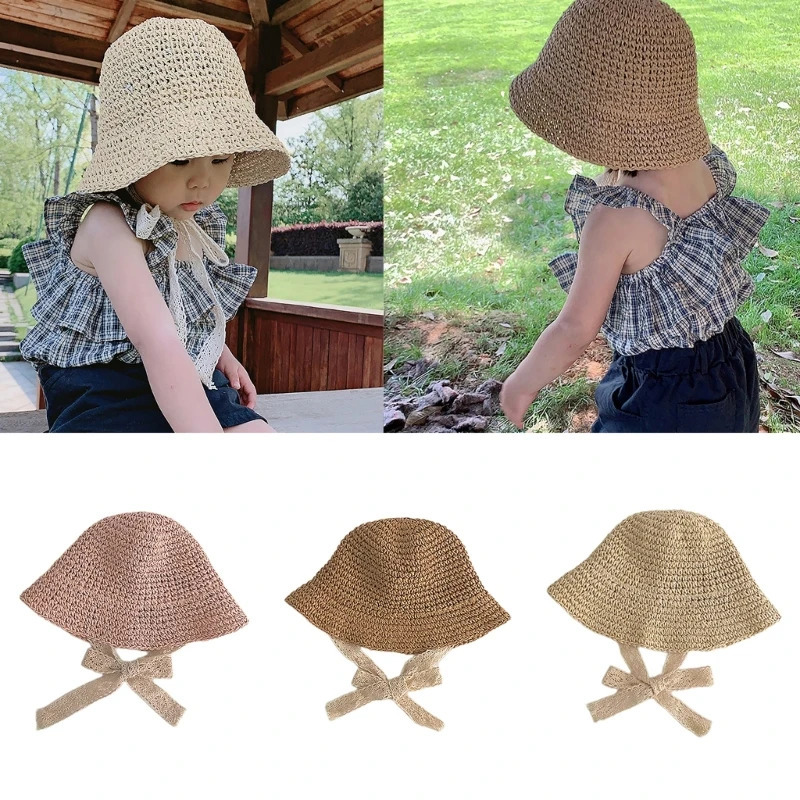 Spring Summer Baby Hat for Outdoor Child Sun Protections Straw Caps Fashionable 250408