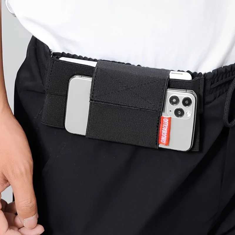 Sports invisible mobile waist bag for men portable waist bag for women outdoor work elastic mobile phone bag Z250407