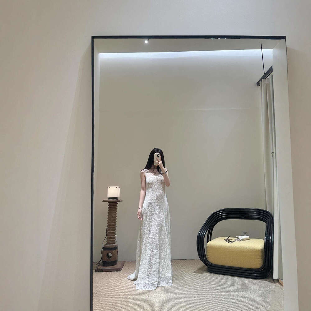 Heavy Lace Patchwork Sequin Bride Wedding Morning Gown Engagement Banquet Reception Toast Dress High-end