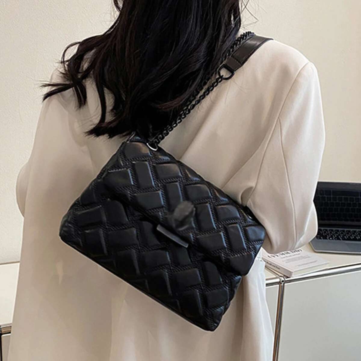 Elegant Women s Designer Leather Shoulder Bag Stylish Chic Vintage Crossbody Purse For Dinner Daily Glamour Lzt