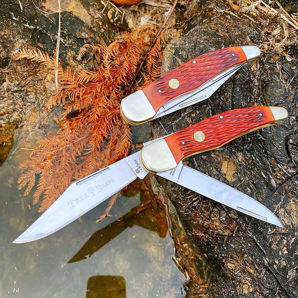 Watchman Knife Large Bone Slide Joint Multi Blade Folding Pocket Knife Classic High Quality X250408