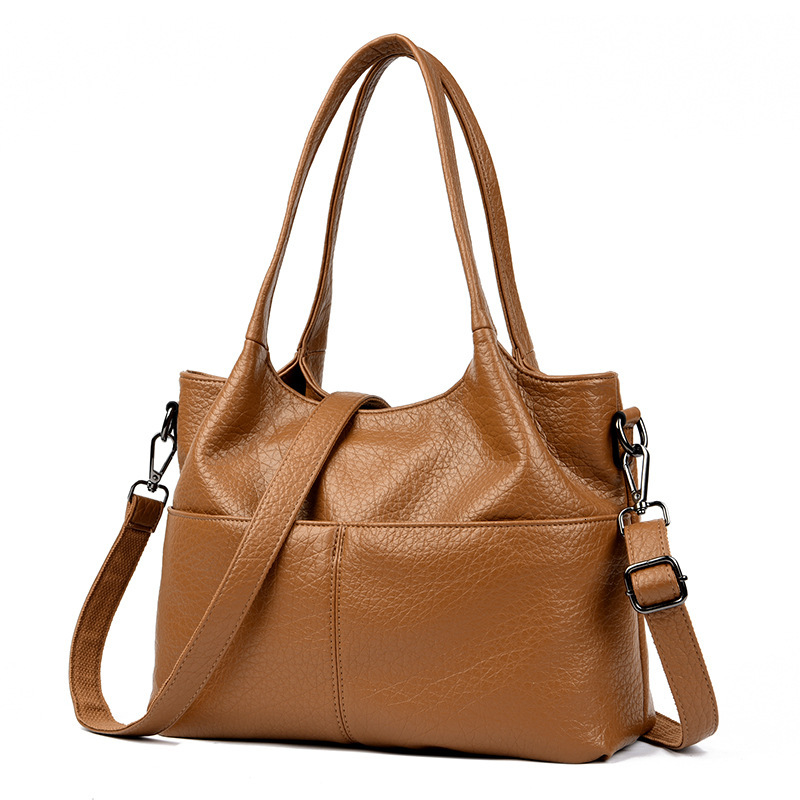 Large Capacity Tote Bag Women's Retro Fashion Luxury Design Bag Work Commute Crossbody Shoulder Handbag