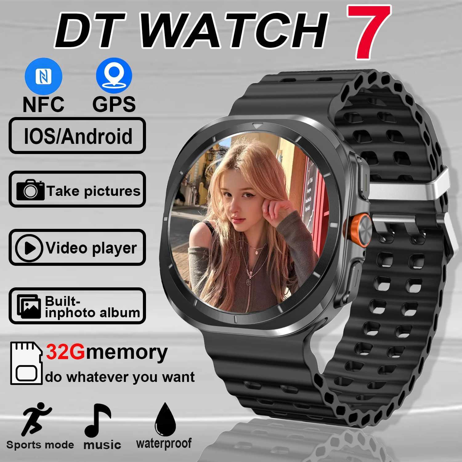 New Galaxy Watch 7 Ultra Smart Watch 32GB Memory 1.5-inch AMOLED Sn GPS NFC Fitness Tracker Health Smart Watch for MenXJ250408