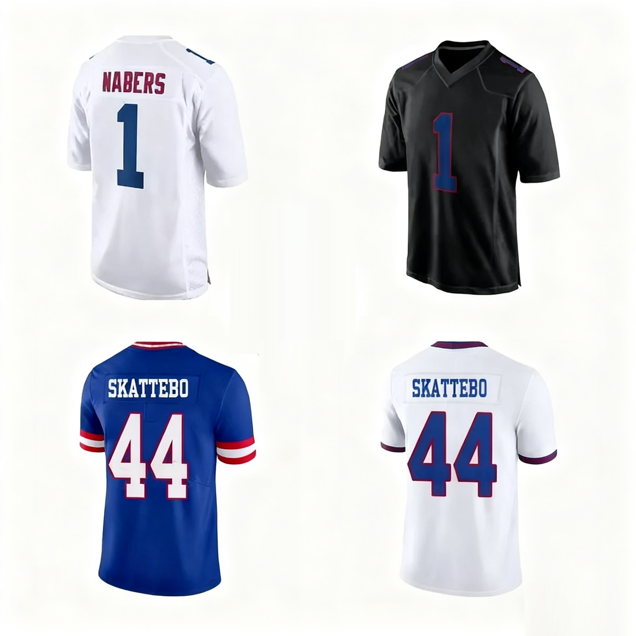 Famous New York Football jerseys with embroidered men women youth customized # Skattebo 44 # Singletary 26 # Nabers 1 free shipping custom Jersey