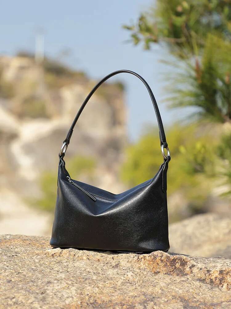 YANATARI Dumpg Leather Soft Leather Large Capacity Minimalist Crossbody Bag Women Female Fashion
