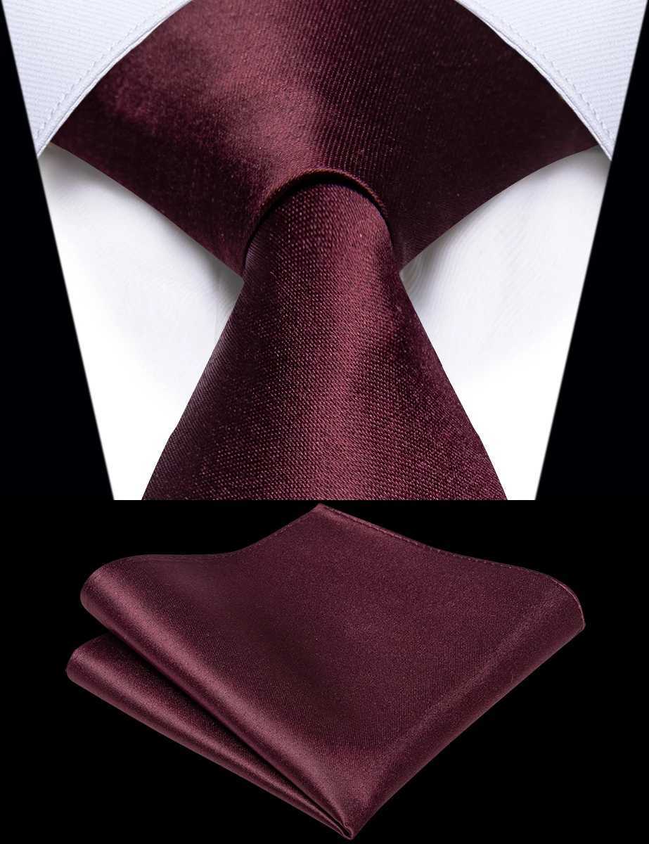 Burgundy Red Luxury Mens Tie Pocket Square Clip Set Fashion Silk Exported Brand 6 CM Slim Necktie for Man Accessories Gifts X250407