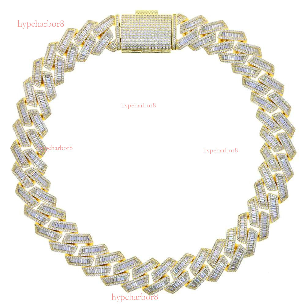 dia necklace designer jewelry iced out sier Necklace Full Iced Out Hiphop Chain Pass The Dia Test chains for men cuban k moissanite chain
