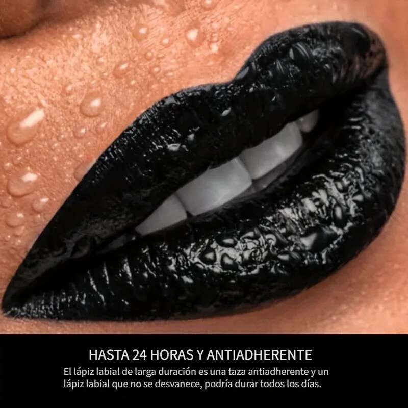 Black Halloween Cosplay Nude Veet Lipstick High Pigmented Waterproof Longlasting Lip Makeup Women for Party