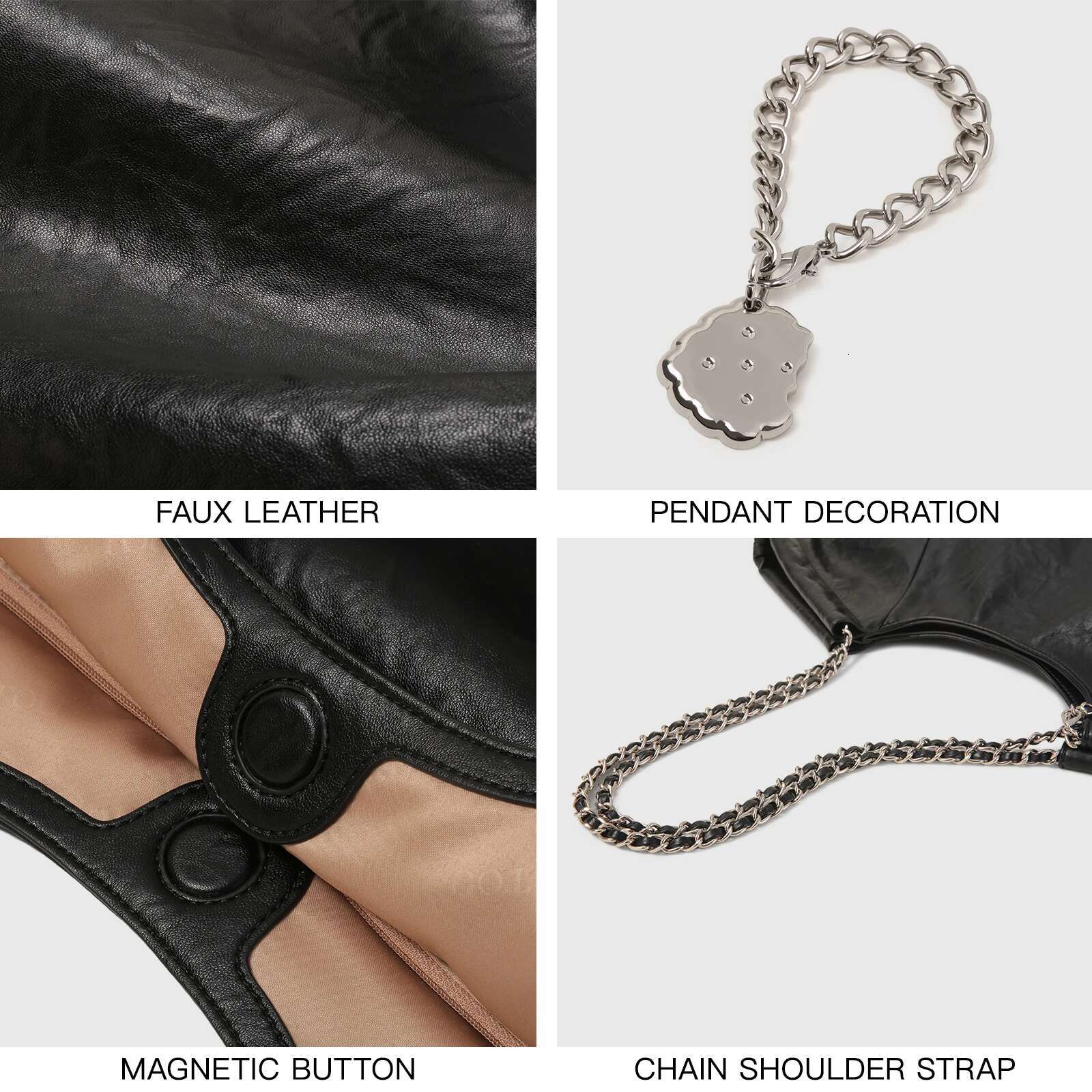 TOUTOU Large Capacity Tote High-End And Fashionable Commuting Pleated Single Shoulder Armpit Bag Women Valentine Gift