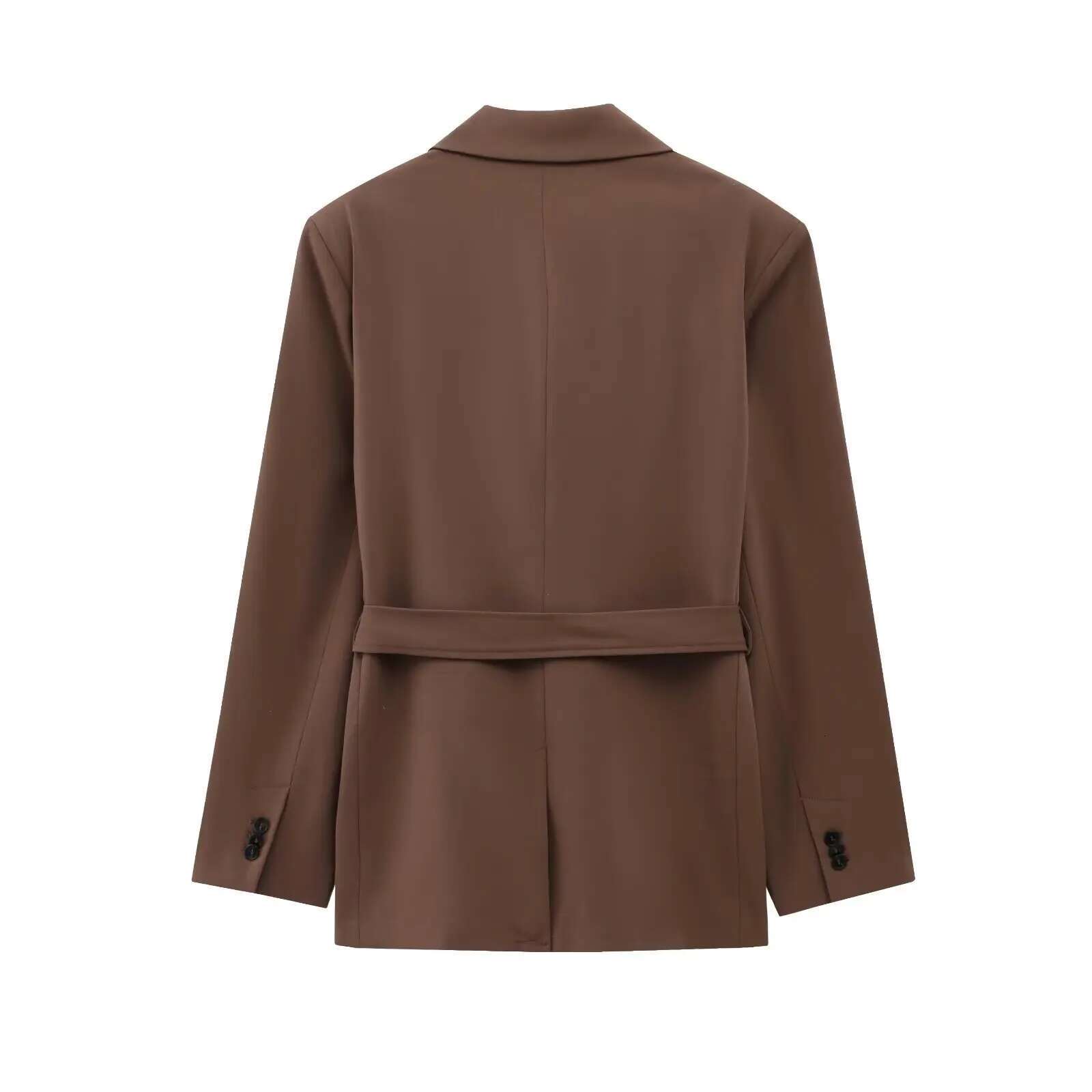 TRAFSHE New In Matching Two Piece Set Blazer With Belt Suit Office Women Outfit Elegant Women's Trousers Sets 1255791