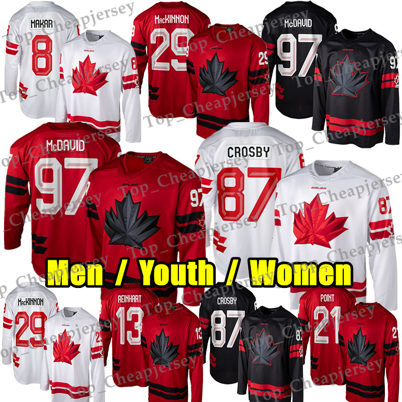 #87 Sidney Crosby Canada 2026 Olympices hockey jersey Connors McDavid Nathan MacKinnon Mitch Marner Macklin Celebrini Adin Hill Schaefer Bedard Cale Makar jerseys