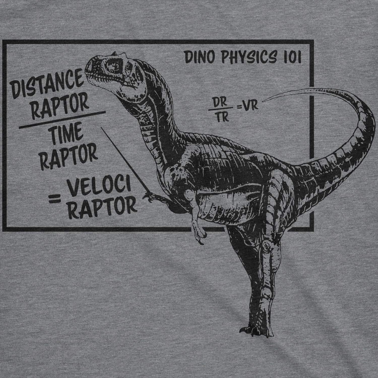 T shirt for Mens Mens Velociraptor T Shirt Funny Physics Joke Raptor Dinosaur Novelty Saying Graphic Tee Casual Tops Clothes Short sleeve