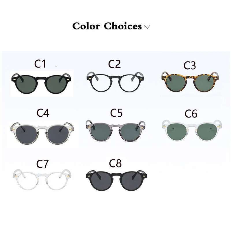 Round Cat Eye Sunglasses Men Brand Designer Vintage Driving Sun Glasses Fashion Retro Male Shades Women Oculos De Sol