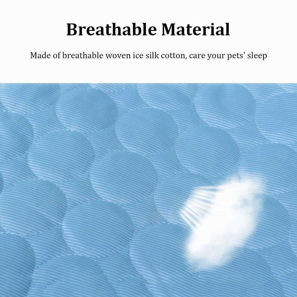 Pet cooling pad dog cat sleep pad cool ice silk moisture-proof pad summer small animal cooling bed Y250407