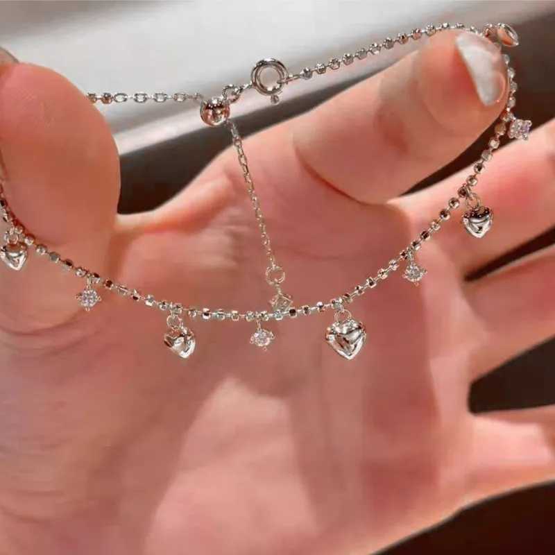 ENSHIR Lucky Colorf Beads Shiny Zircon Water Drop Bracelet for Wen Fashion Delicate Jewelry Gift WholesC250408