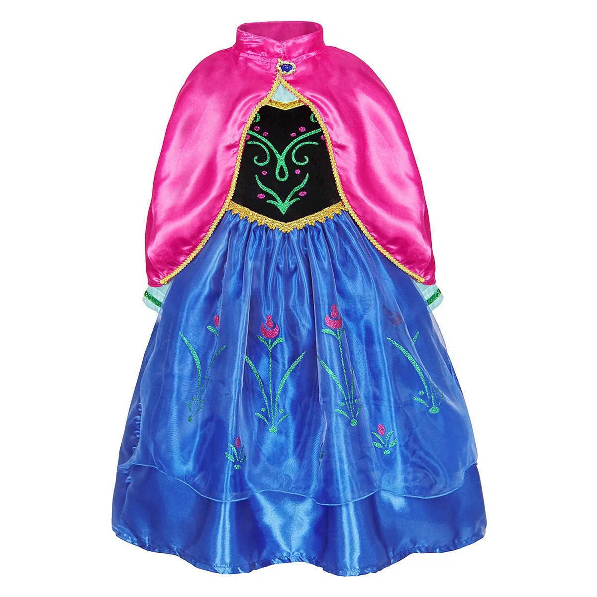 Disney Frozen Elsa Costumes Baby Girls Clothes Princess Mesh Sequin Dress Children Clothing Kids Birthday Blue Carnival Cosplays Dress X250408
