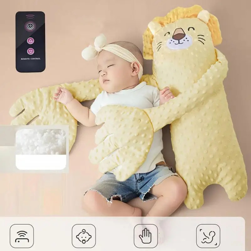 Cartoon Baby Sleep Aid Soothing Hand Pillow Pacify Doll Hand with Remote for borns Toddler Sleeping Comfort Patting doll 250407