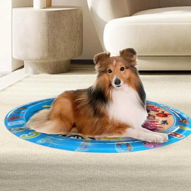 Summer cooling pet water mattress ice pad dog sleep square pad small dog pet pet kennel top quantity cool accessories Y250407
