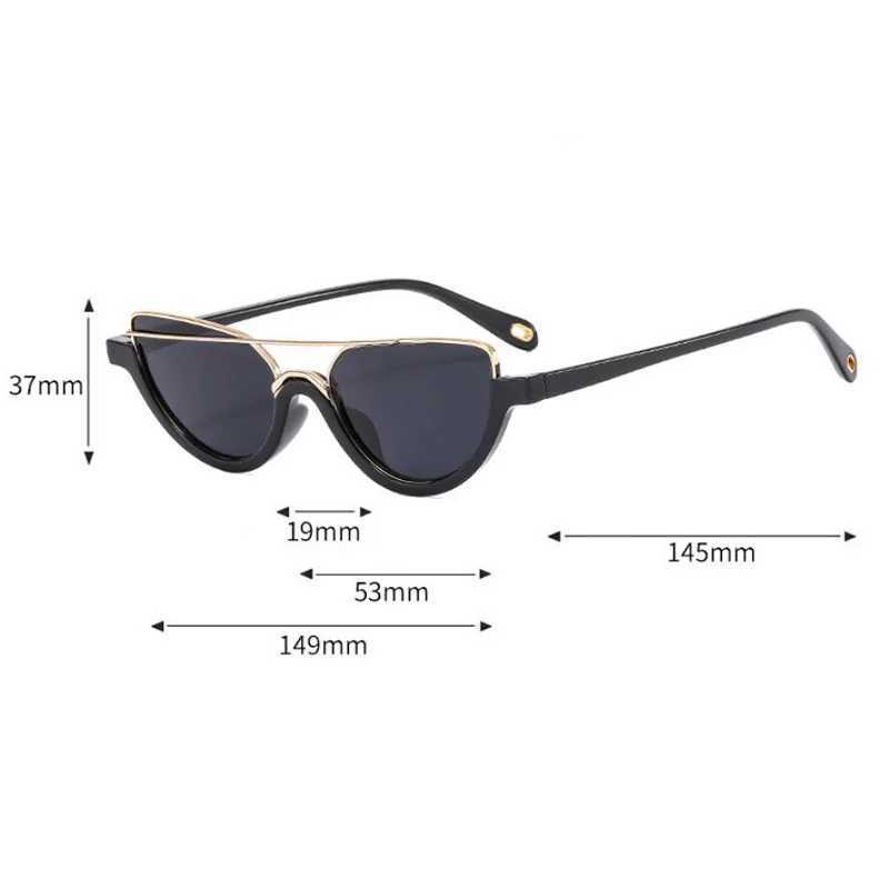 New Small Frame Cat Eye Sunglasses for Womens Brand Designer Fashion Sunglasses Classic Mens Retro Glasses UV400 Gafas De Sol W250408