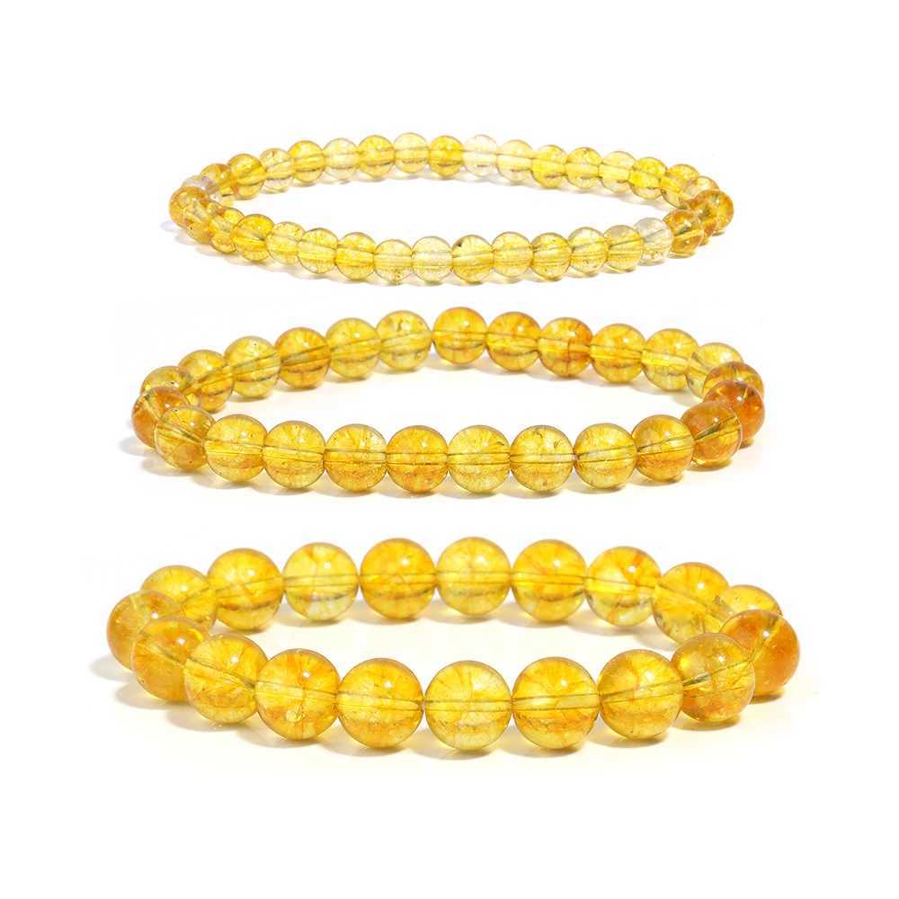 OAIITE Citrine Bracelet for Wen Quartz Crystal Agate Jewelry Birtay Gift Yoga Metion Streh Wealth Bracelet for MenC250408