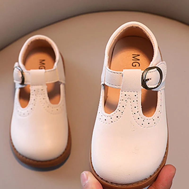 Boys Baby T Strap Casual Shoes Children Leather Shoes Black White Girls Shoes Summer Mary Janes Kids Sandals CSH1253 250407