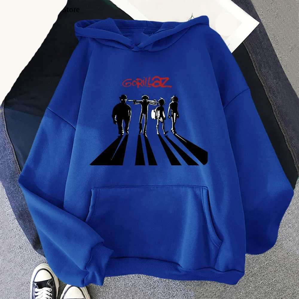 Gorillaz Hoodie Music Band Printed Mens Casual Hoodie Hip Hop Hoodie Sportswear Harajuku Pullover Tracksuit Unisex Clothing W250408