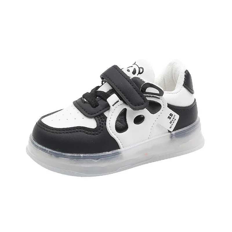 Childrens fashionable sports shoes childrens outdoor leisure spring running shoes boys and girls soft soled breathable flat bottom baby shoes W250407
