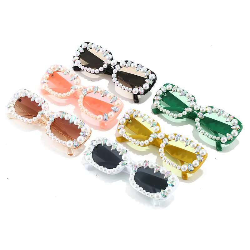 Gift Kids Sunglasses Girls Cute Frame Cartoon UV Sunglasses Boys Girls Toddler Sunglasses for Ages 3-6 Colorful Fashionable Plastics Dia Pearl Sunglas