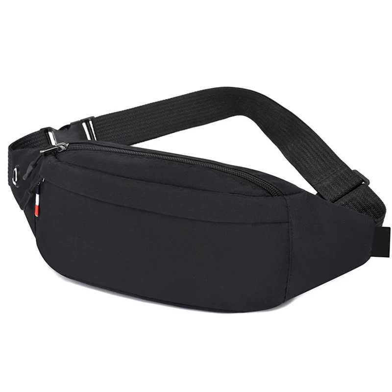 Mens waist bag gray casual functional waist belt bag large waist belt bag mobile phone money belt bag Fanny Travel Hip Z250407