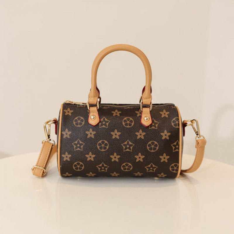 Women'S Bag New Style Old Flower Boston Pillow Bag Fashion Printed Shoulder Crossbody Bag