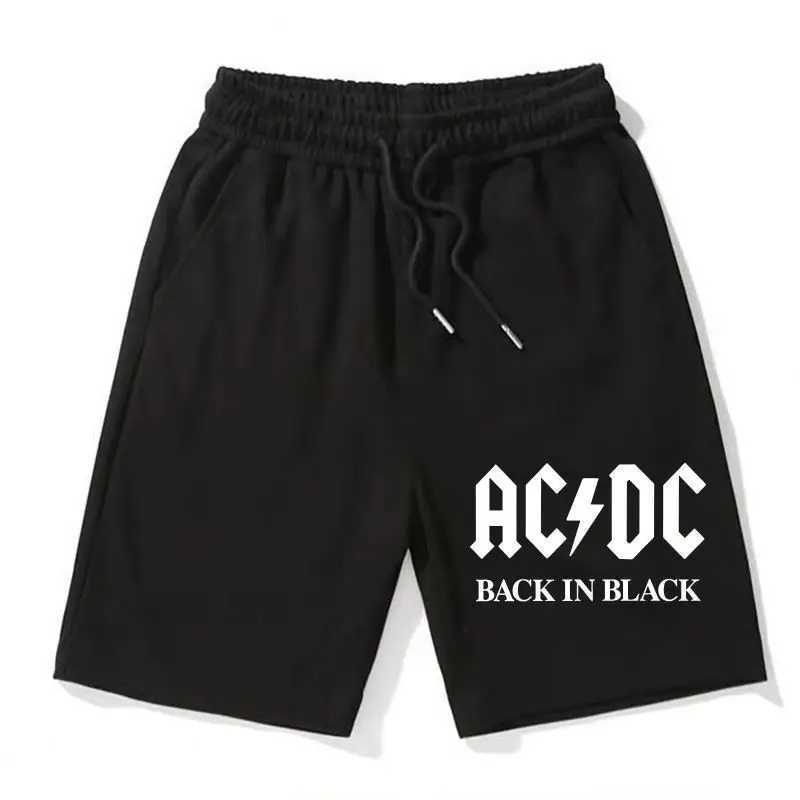 ACDC band heavy metal rock peripheral shorts mens summer trend sports casual five point shorts anime shortsXJ250407