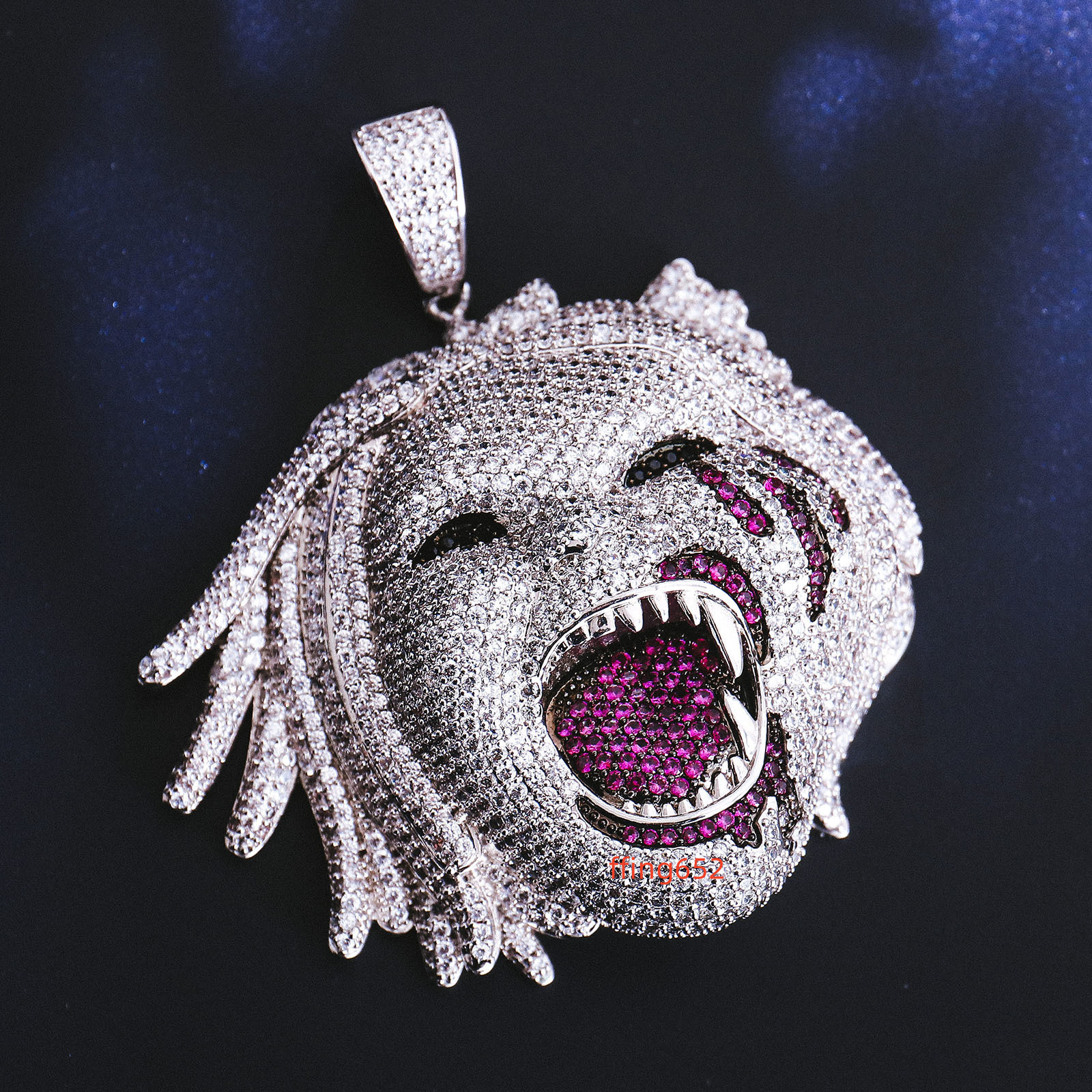 HipHop Jewelry Custom Halloween Themed Pendants Faceshape Gift 925 Sterling Silver Moissanite Diamond Character Necklace Pendant