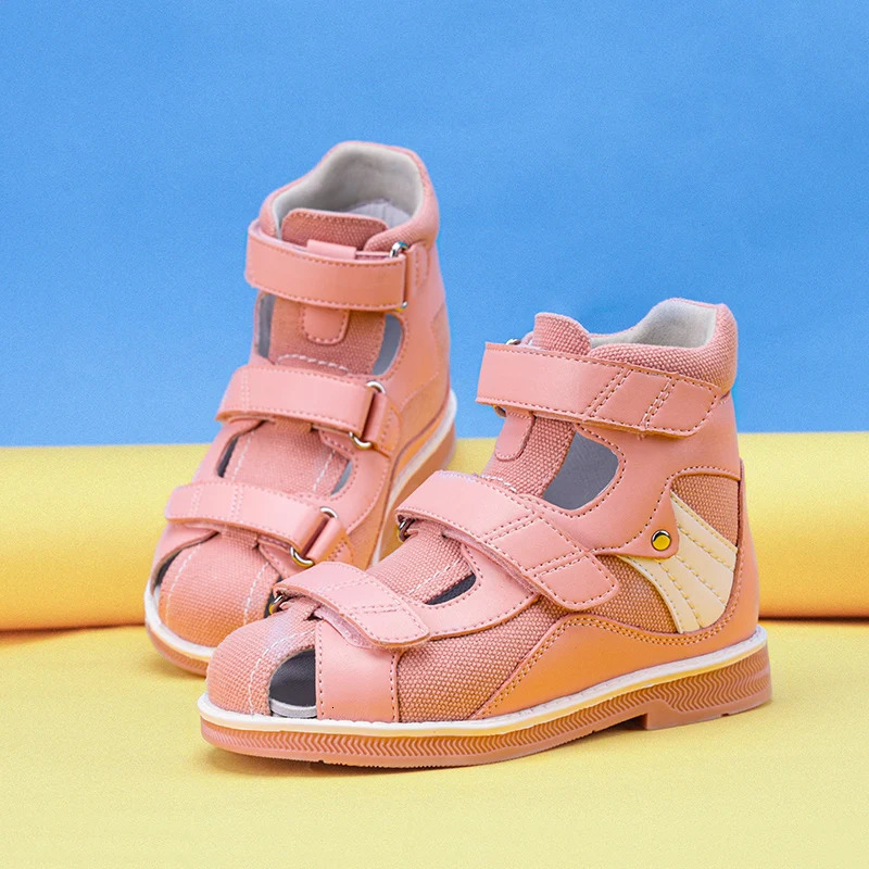 Kids Orthopedic Corrective Sandals Princepard Girls Children Summer Flower Ortics Shoes for Flat Feet with Arch Support 250408