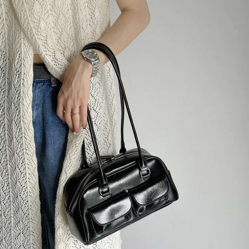 New Bowg Handbag Niche Underarm Retro Large Capacity Small Pocket Design Bag Women