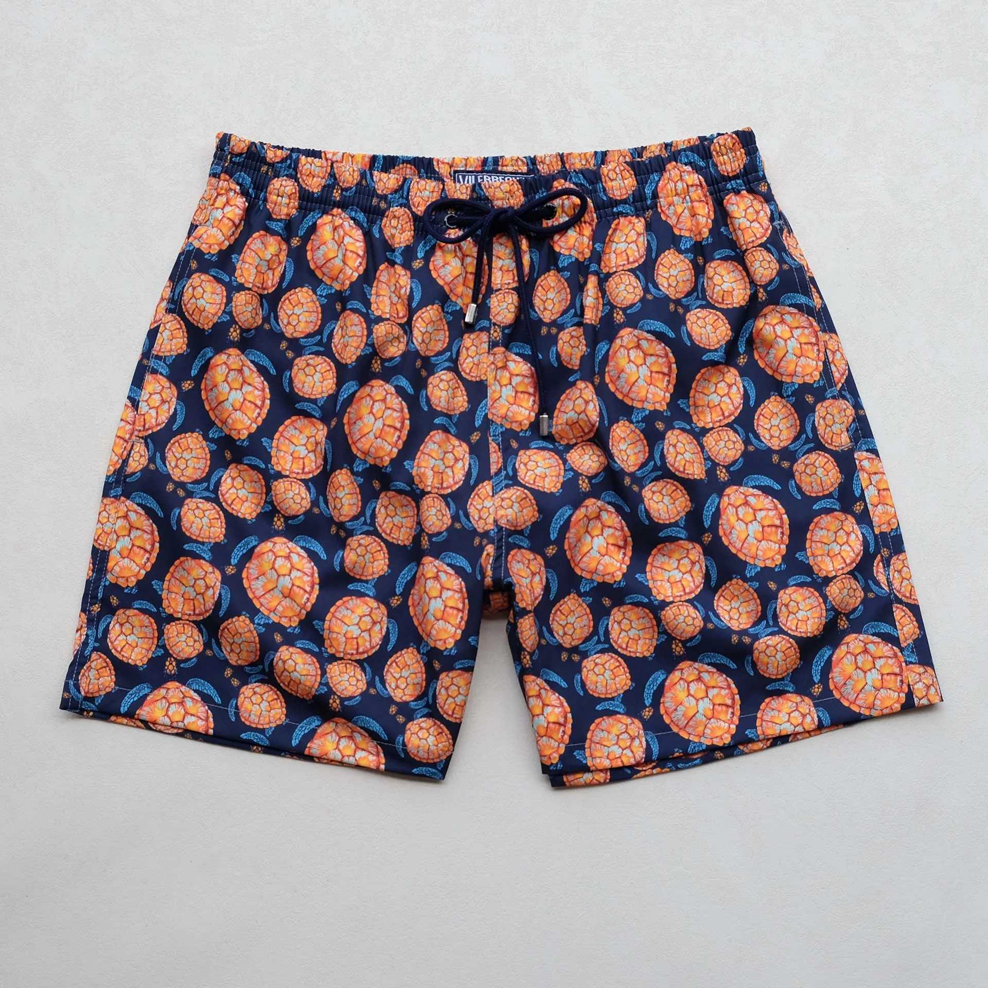 New fashion classic brand turtle swimming shorts beach shorts waterproof quick drying bathroom set casual diving surfboard shortsXJ250407
