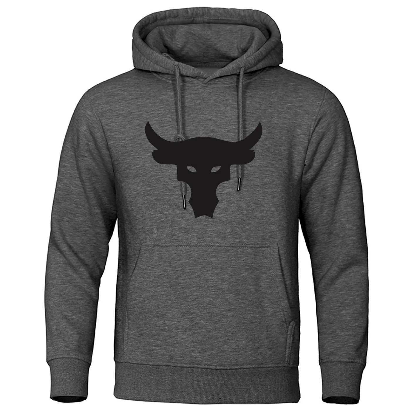 Popular autumn and winter sheepskin print casual fashion mens hoodies pullovers hip-hop street hoodies W250408