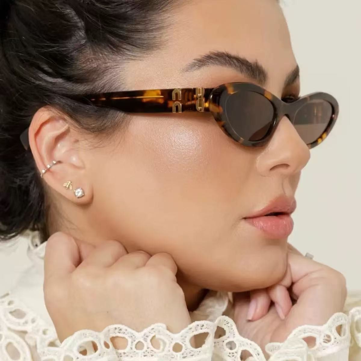 sunglasses designer sunglasses women luxury men sunglasses Sonnenbrillen Classic Italian designer square frame glasses high quality cat eye sunglasses M