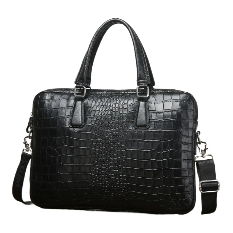 2025S New Free Shipping Designer Bag SCHLATUM Genuine Leather Grain Briefcases Hard For Men 15.6 Inch Laptop Briefcase Bags Computer Bag Handbags