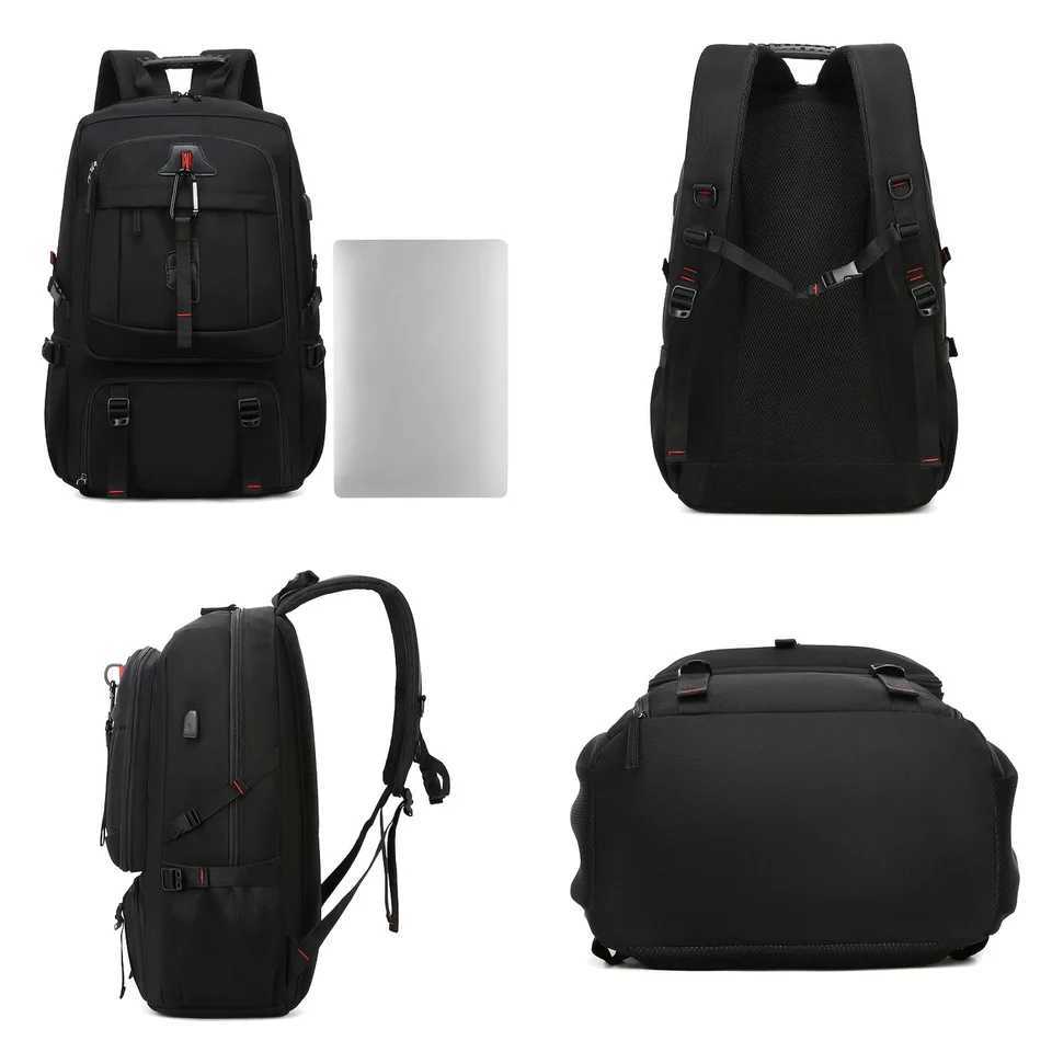 1pc Waterproof Hiking Camping Backpack Trekking Bag Oxford Cloth High Capacity Travel Backpack Outdoor Sport Mountaineering BagC250407