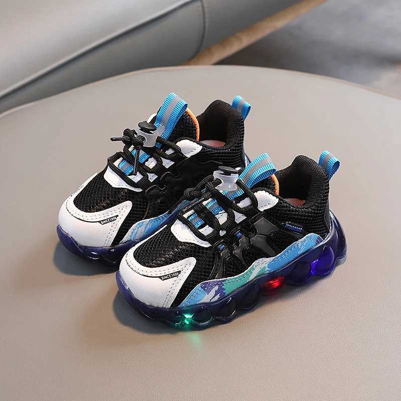 Childrens running shoes mesh breathable casual sports shoes childrens lightweight sports shoes boys and girls anti slip outdoor W250407